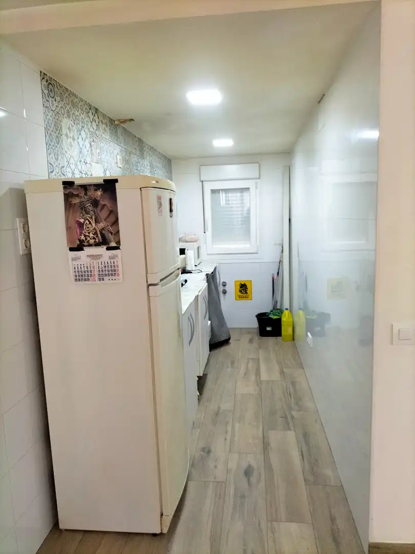 Cocina de Casa adosada en venta en Sanlúcar la Mayor con Aire acondicionado