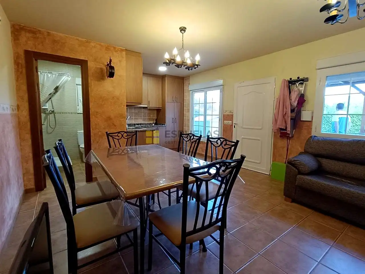 Comedor de Finca rústica en venta en Autol con Jardín privado, Piscina y Amueblado