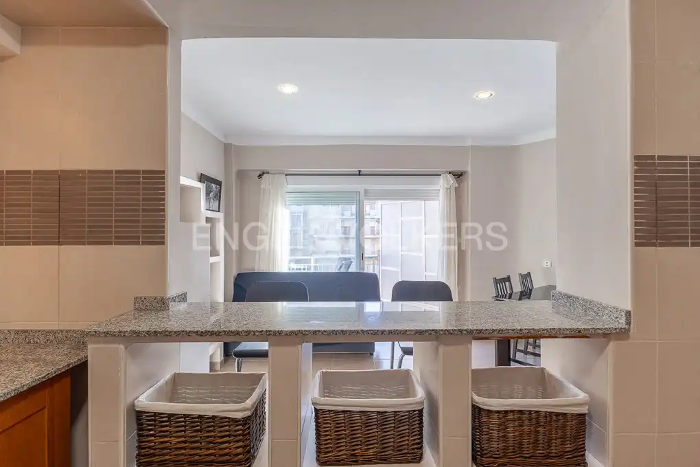 Dining room of Flat for sale in Sueca  with Heating, Terrace and Furnished