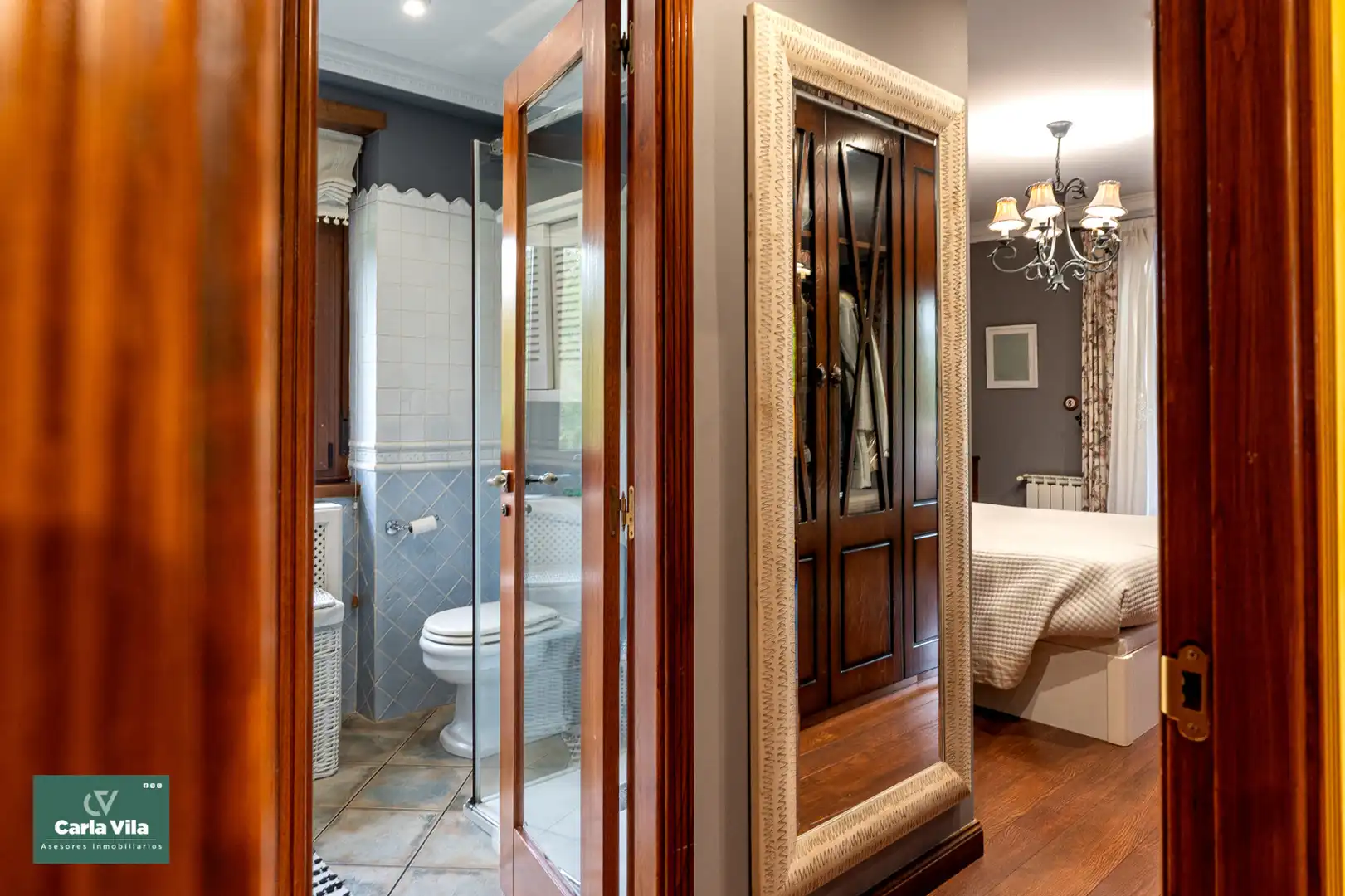 Bathroom of Houses for sale in Lugo  with Heating, Private garden and Parquet flooring