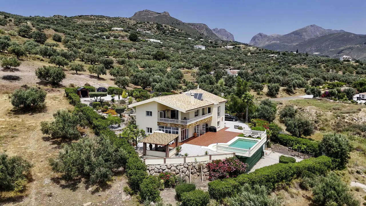 Exterior view of Houses for sale in Alcaucín  with Air Conditioner, Terrace and Swimming Pool