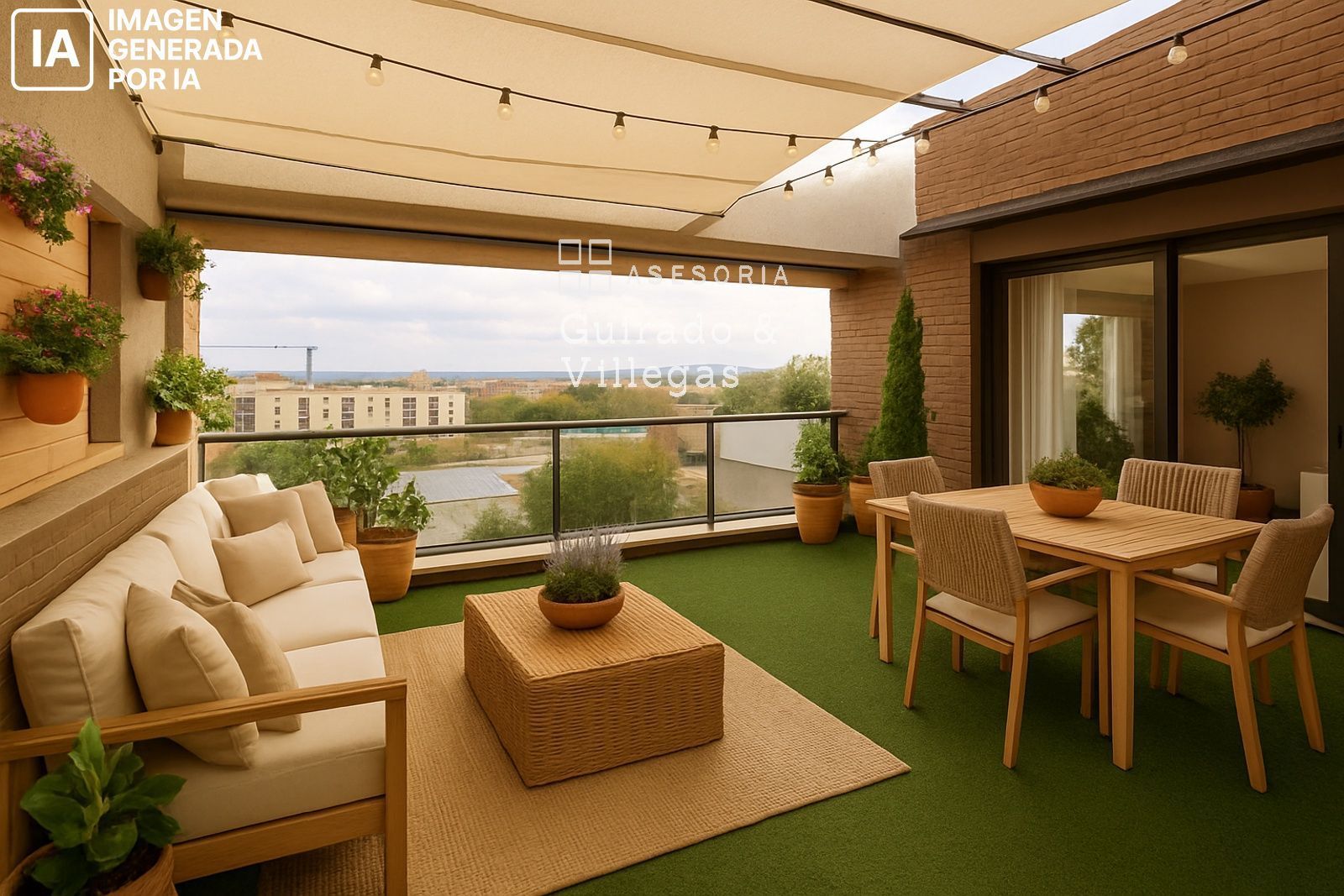 Terrace of Attic for sale in Sabadell  with Air Conditioner, Heating and Parquet flooring