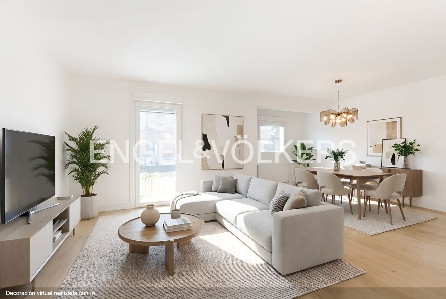 Living room of Apartment for sale in  Madrid Capital  with Air Conditioner, Heating and Balcony