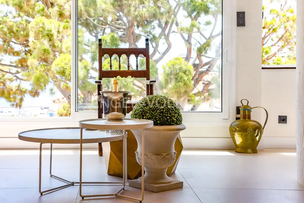 Wohnzimmer von Wohnung zur Miete in Sitges mit Klimaanlage, Heizung und Schwimmbad