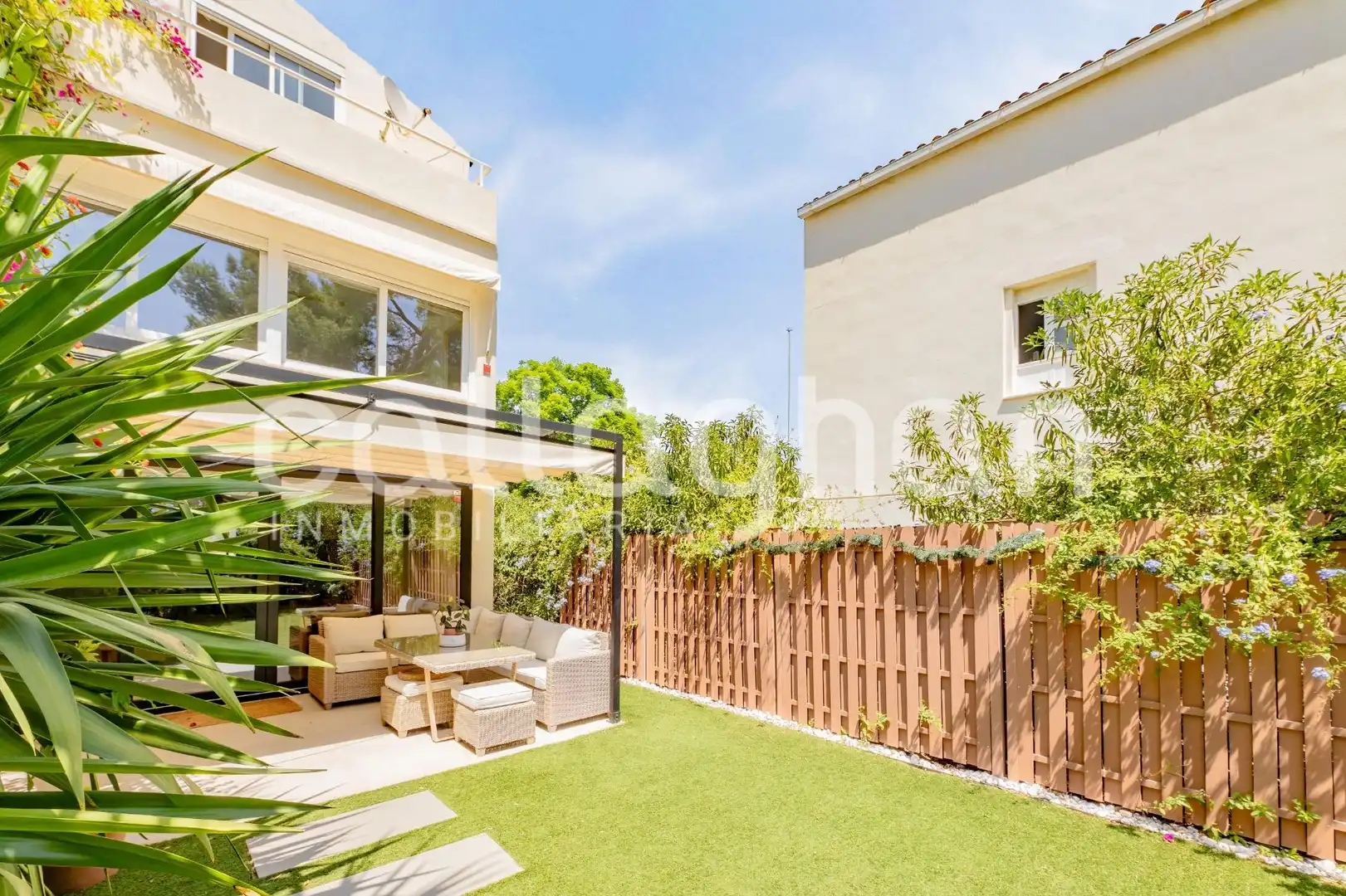 Jardín de Casa adosada en venta en Godella con Aire acondicionado, Calefacción y Jardín privado