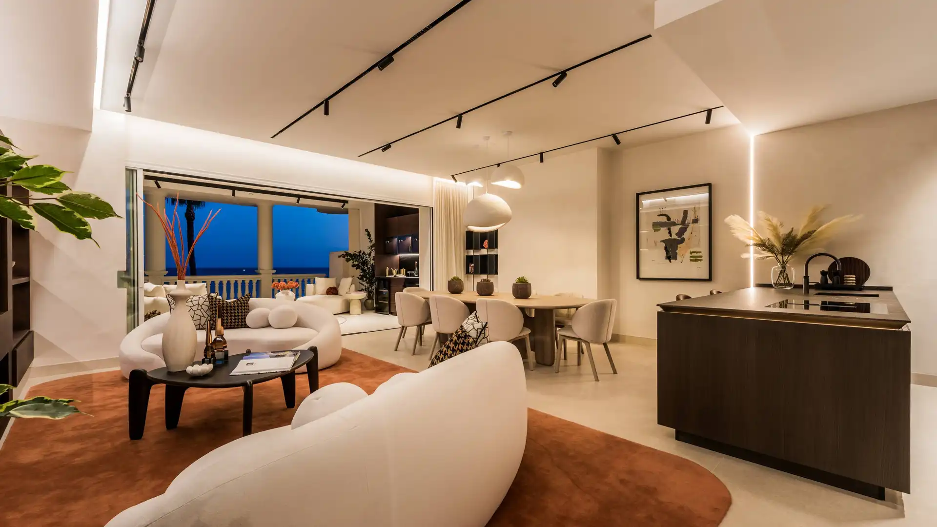Sala de estar de Piso en venta en Estepona con Aire acondicionado, Terraza y Trastero