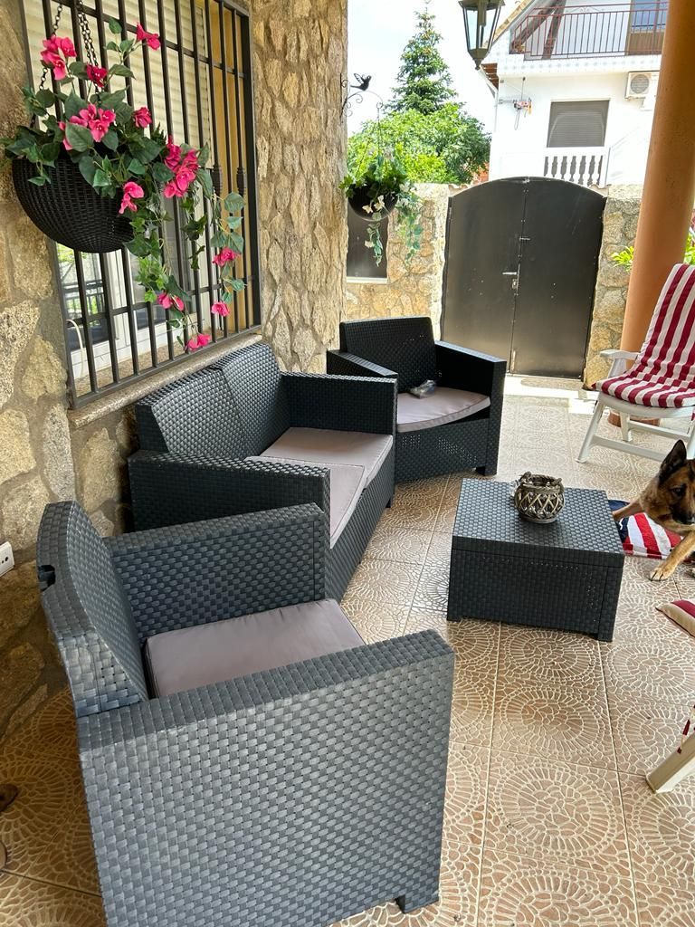 Terraza de Finca rústica en venta en Fresnedoso de Ibor con Calefacción, Jardín privado y Terraza