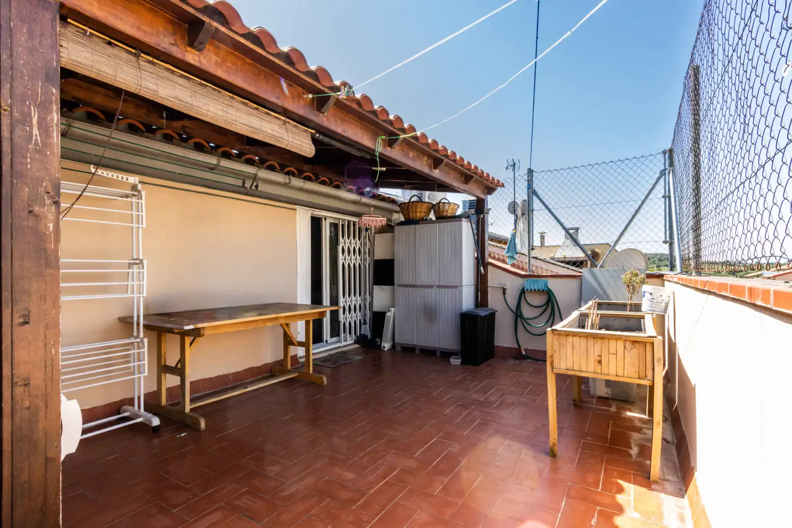 Terrace of Flat for sale in Terrassa  with Air Conditioner, Heating and Parquet flooring