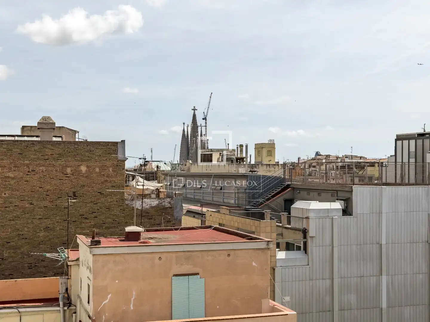 Exterior view of Attic for sale in Barcelona  with Air Conditioner, Terrace and Balcony