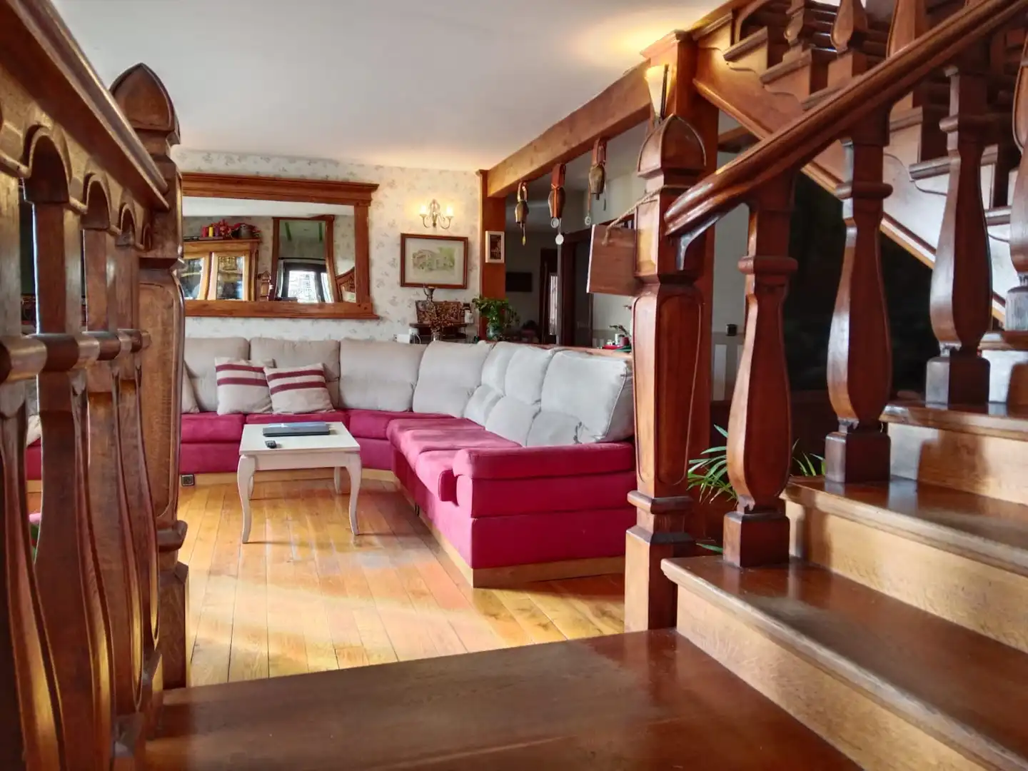 Sala de estar de Casa o chalet en venta en Hermandad de Campoo de Suso con Terraza, Piscina y Amueblado