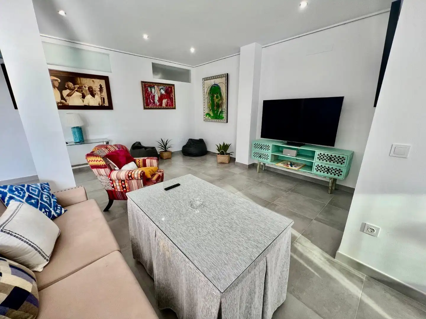 Living room of Houses for rent in Almonte  with Air Conditioner, Private garden and Terrace