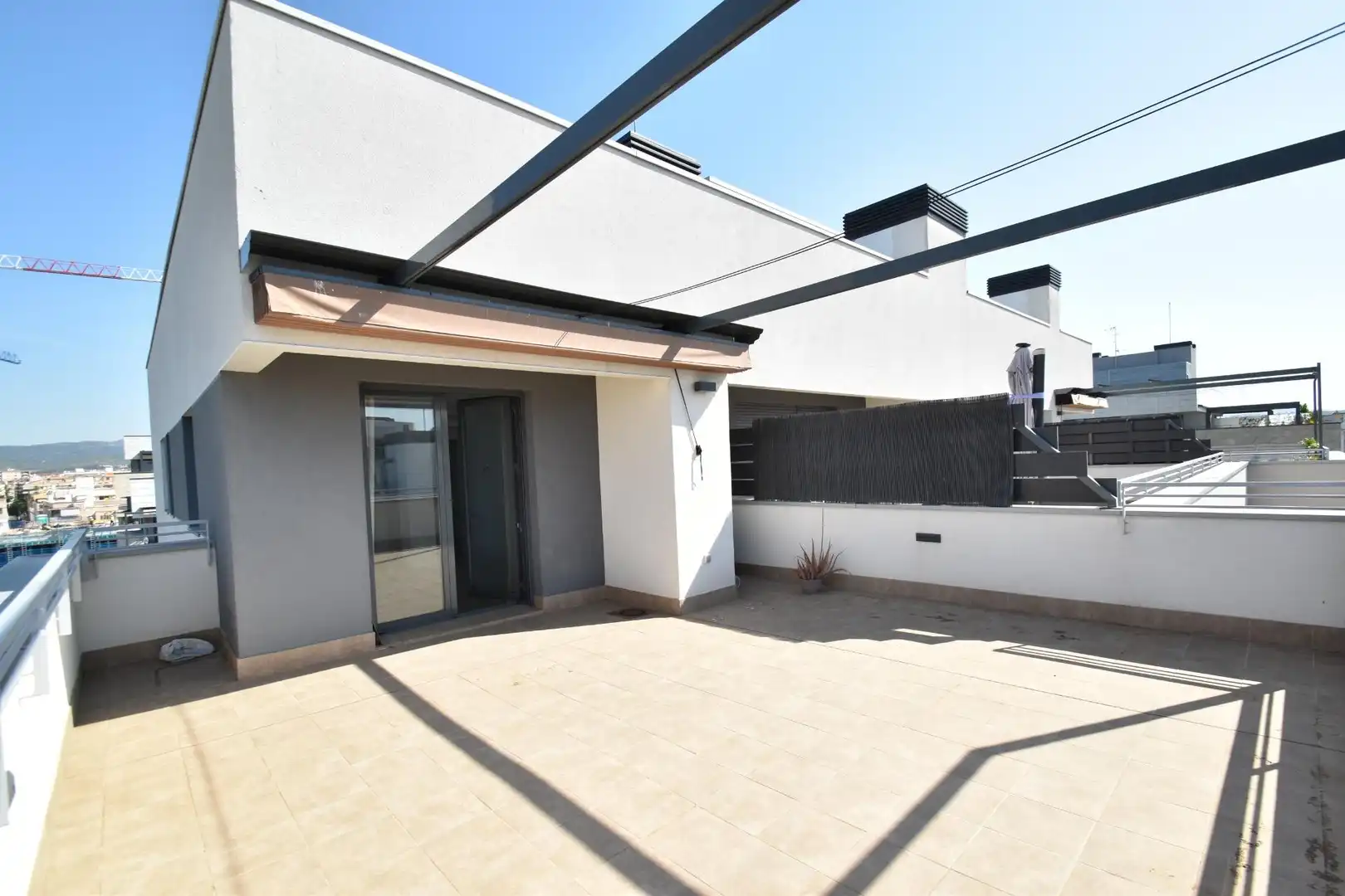 Terrace of Flat for rent in Vilanova i la Geltrú  with Air Conditioner, Parquet flooring and Terrace