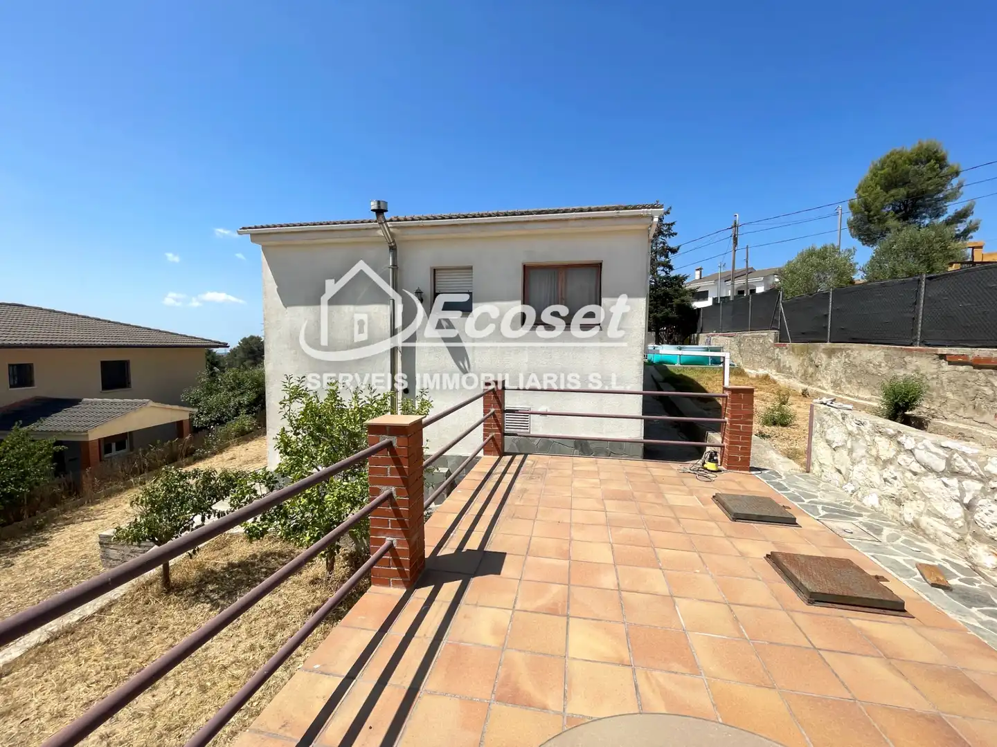 Vista exterior de Casa o chalet en venta en Vallirana con Calefacción, Jardín privado y Terraza