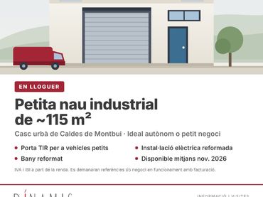 Nave industrial in affitto a Caldes de Montbui