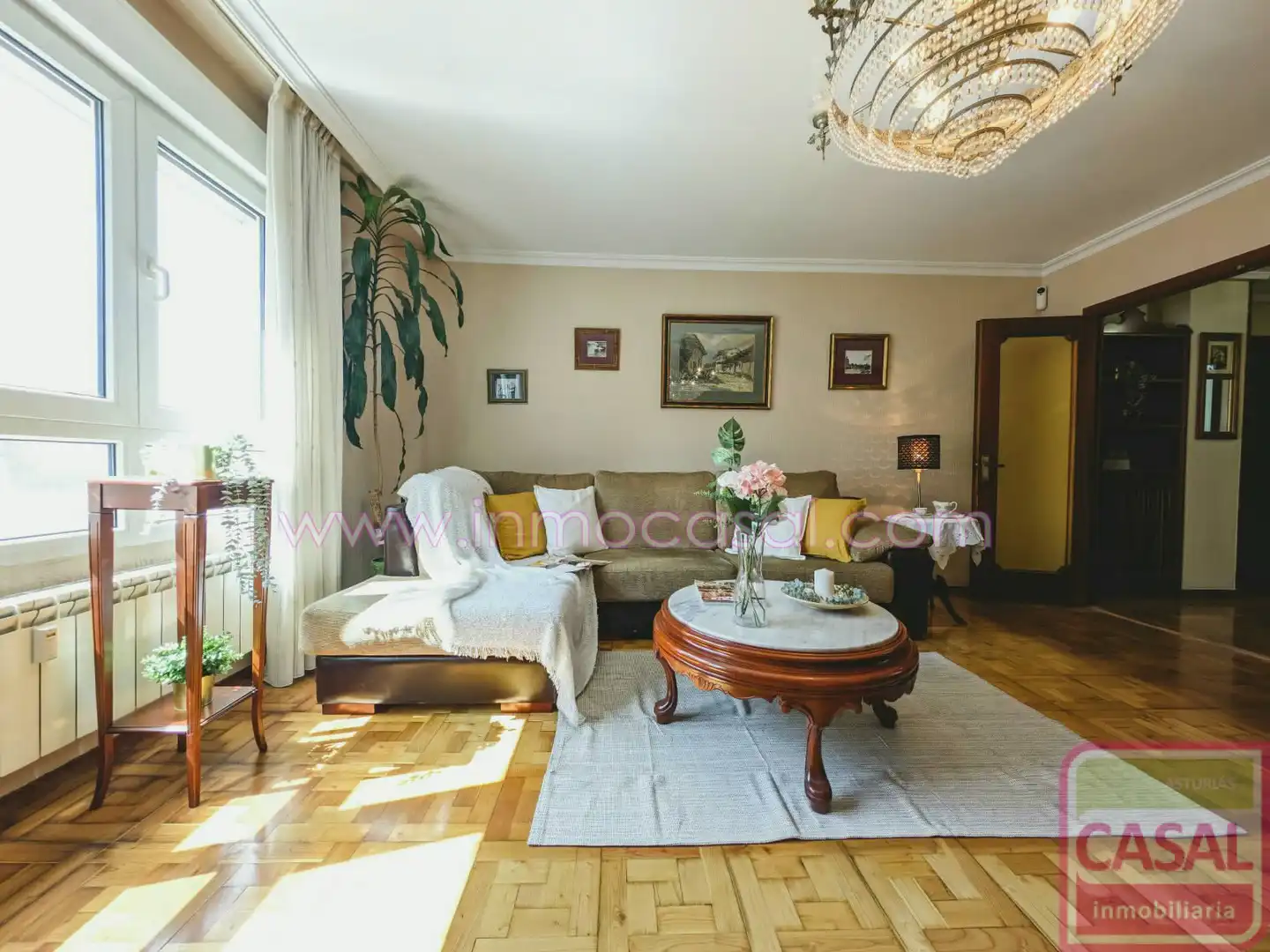 Sala d'estar de Pis en venda en Gijón  amb Calefacció