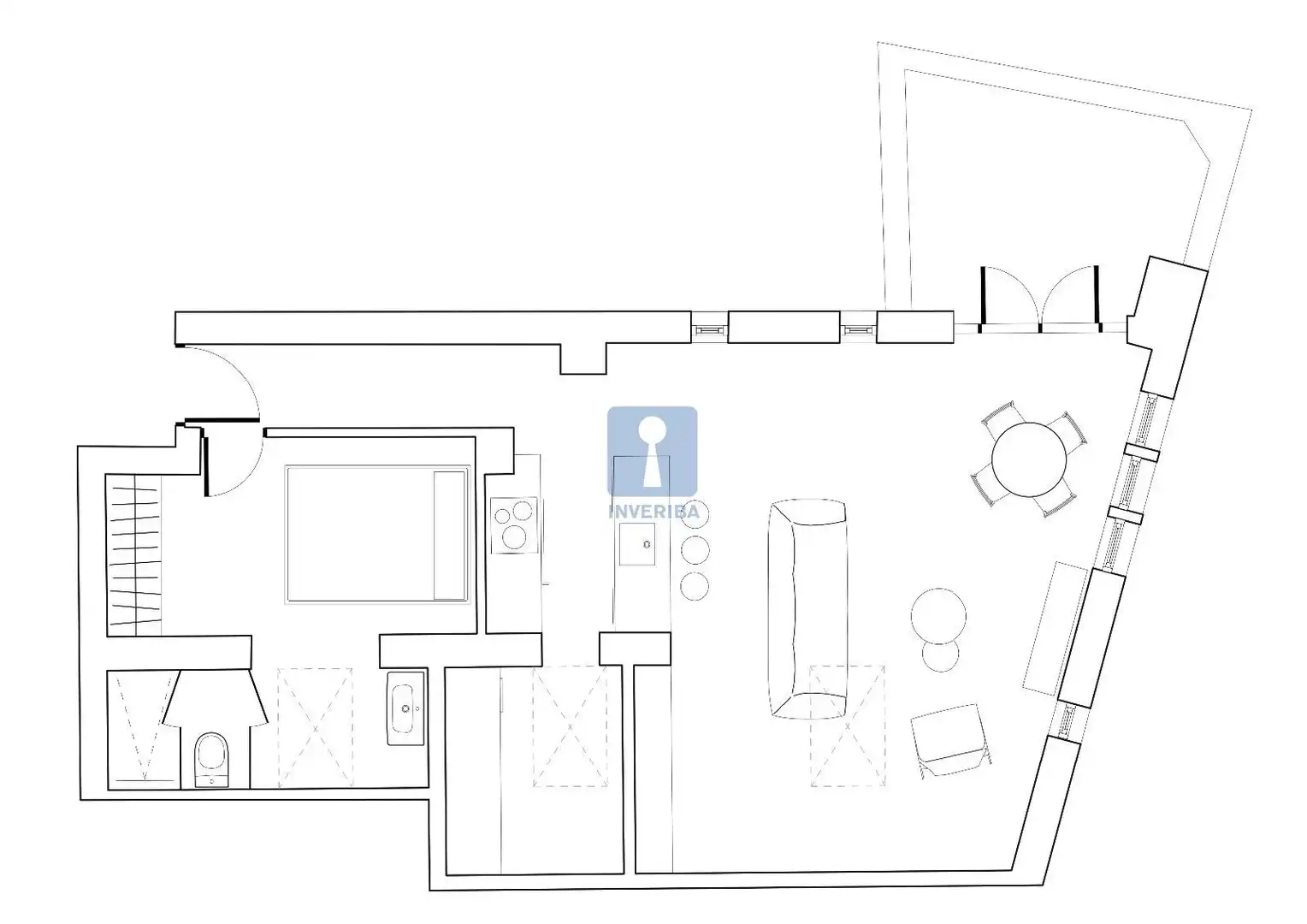 Attic for rent in Madrid  with Air Conditioner, Heating and Parquet flooring