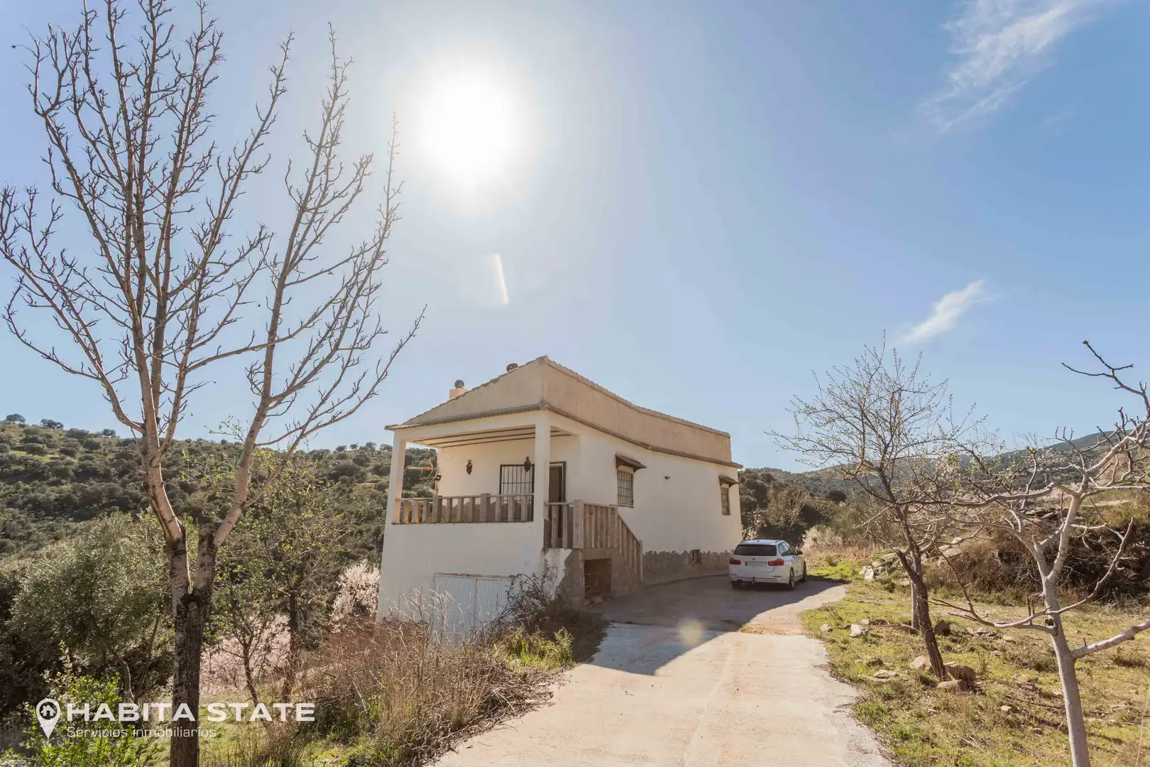 Vista exterior de Casa o xalet en venda en Macael amb Jardí privat, Terrassa i Moblat