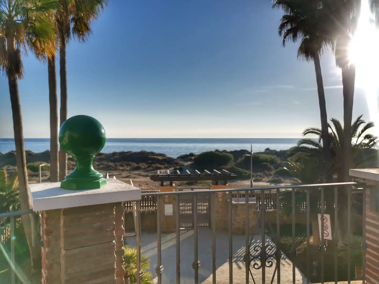Terraza de Piso de alquiler en Marbella con Aire acondicionado, Terraza y Amueblado