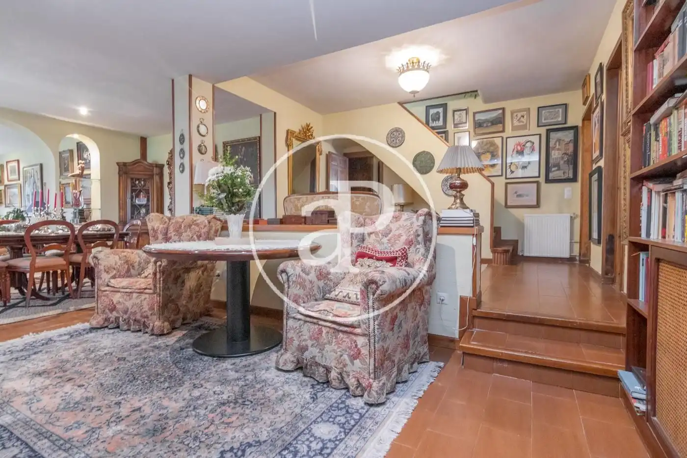 Living room of Houses for sale in Madrid  with Heating, Private garden and Terrace