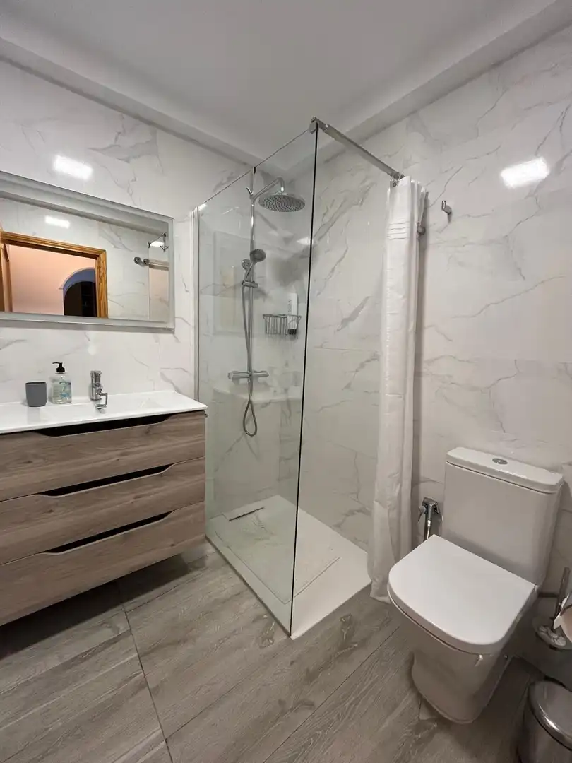 Baño de Piso de alquiler en Las Palmas de Gran Canaria con Terraza y Amueblado
