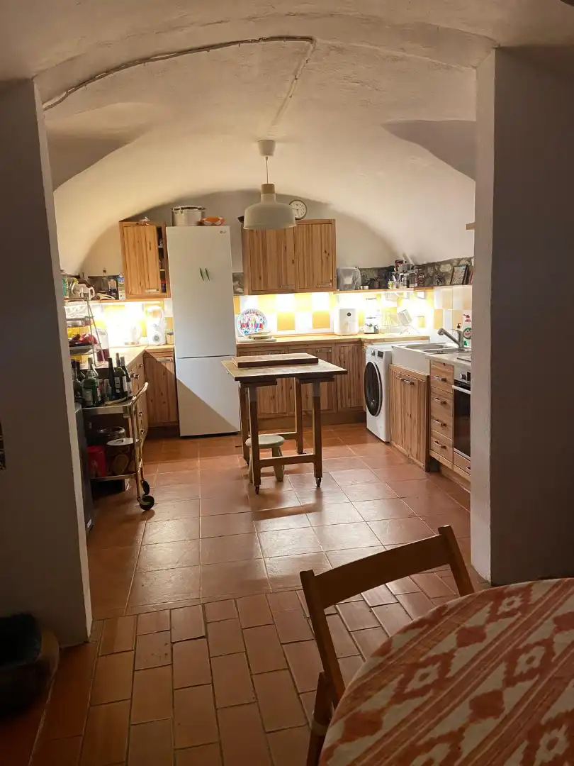Cuina de Finca rústica en venda en Maià de Montcal amb Aire condicionat, Calefacció i Jardí privat