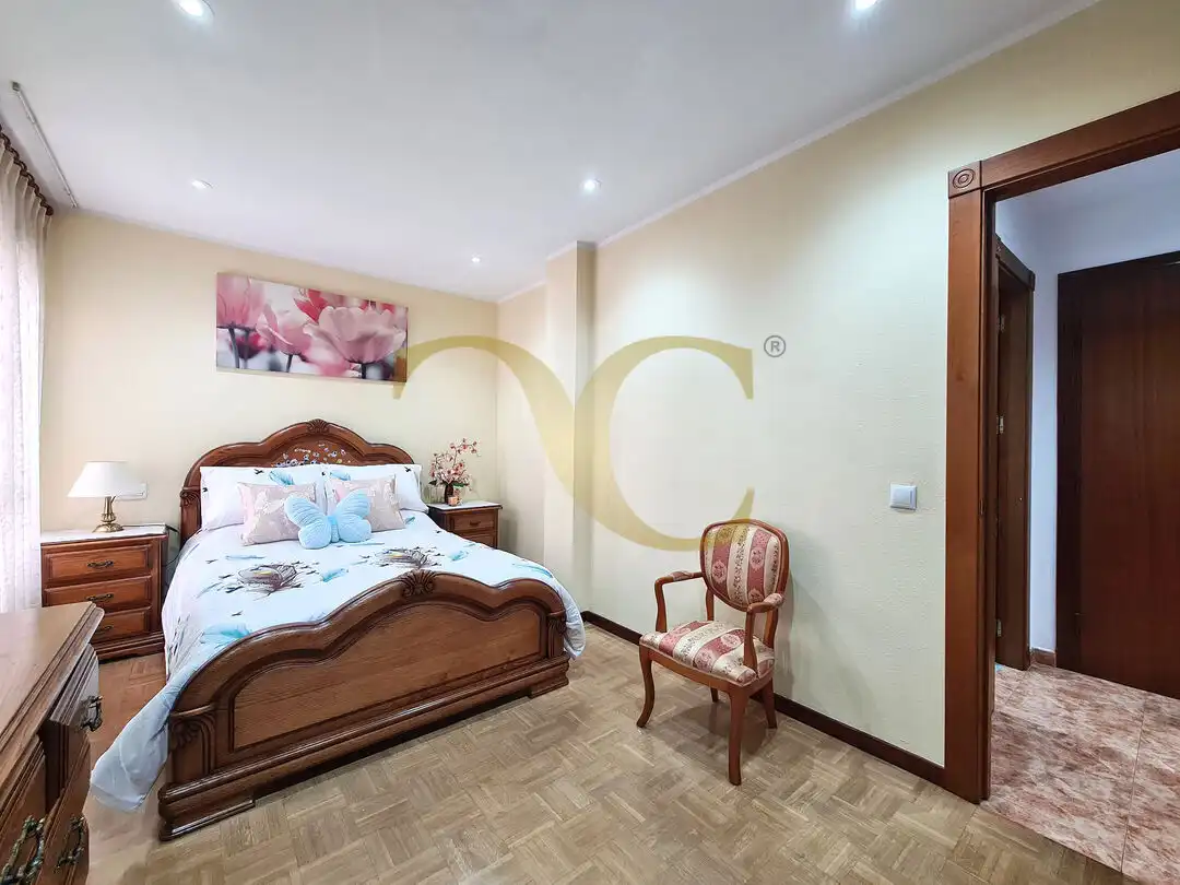 Bedroom of Flat for sale in Gijón   with Heating
