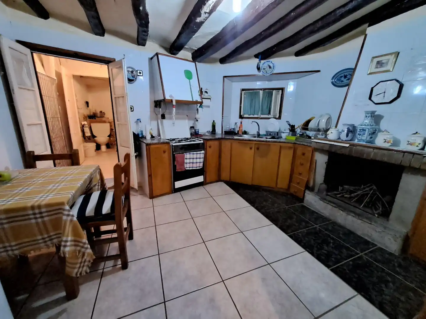 Cocina de Finca rústica en venta en Riba-roja d'Ebre con Aire acondicionado y Trastero