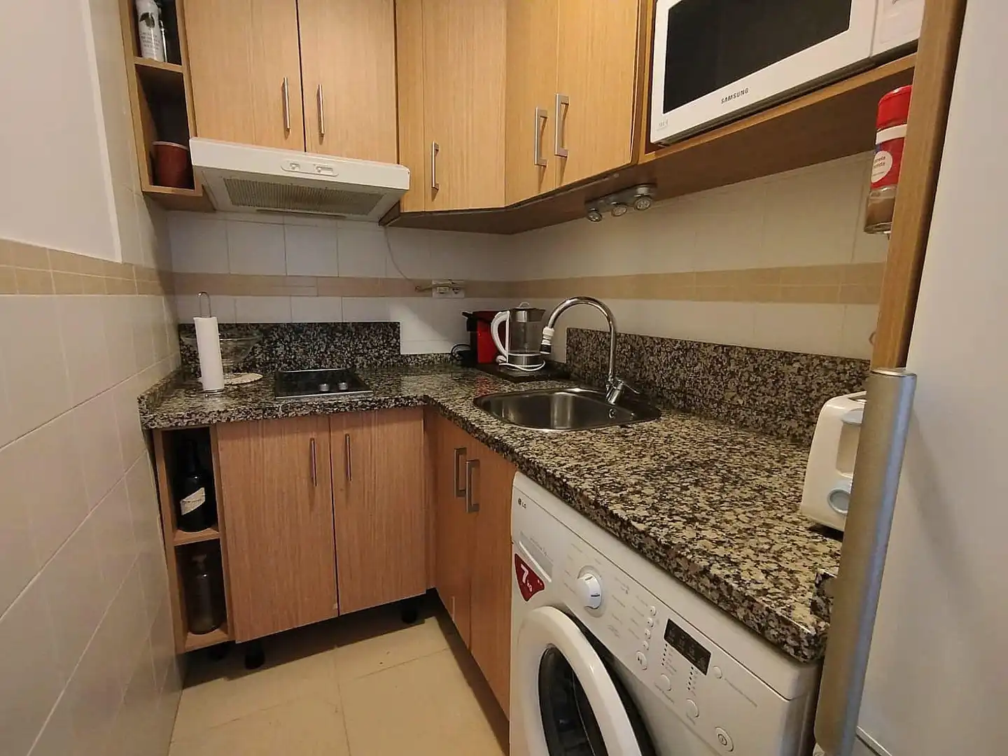 Cocina de Estudio en venta en Torremolinos con Aire acondicionado, Jardín privado y Terraza