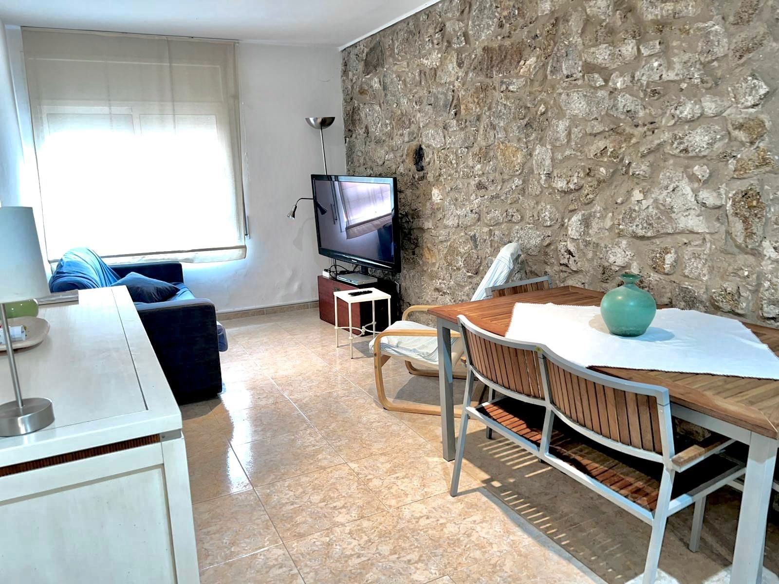 Living room of Apartment to rent in Palamós  with Furnished, Oven and Washing machine