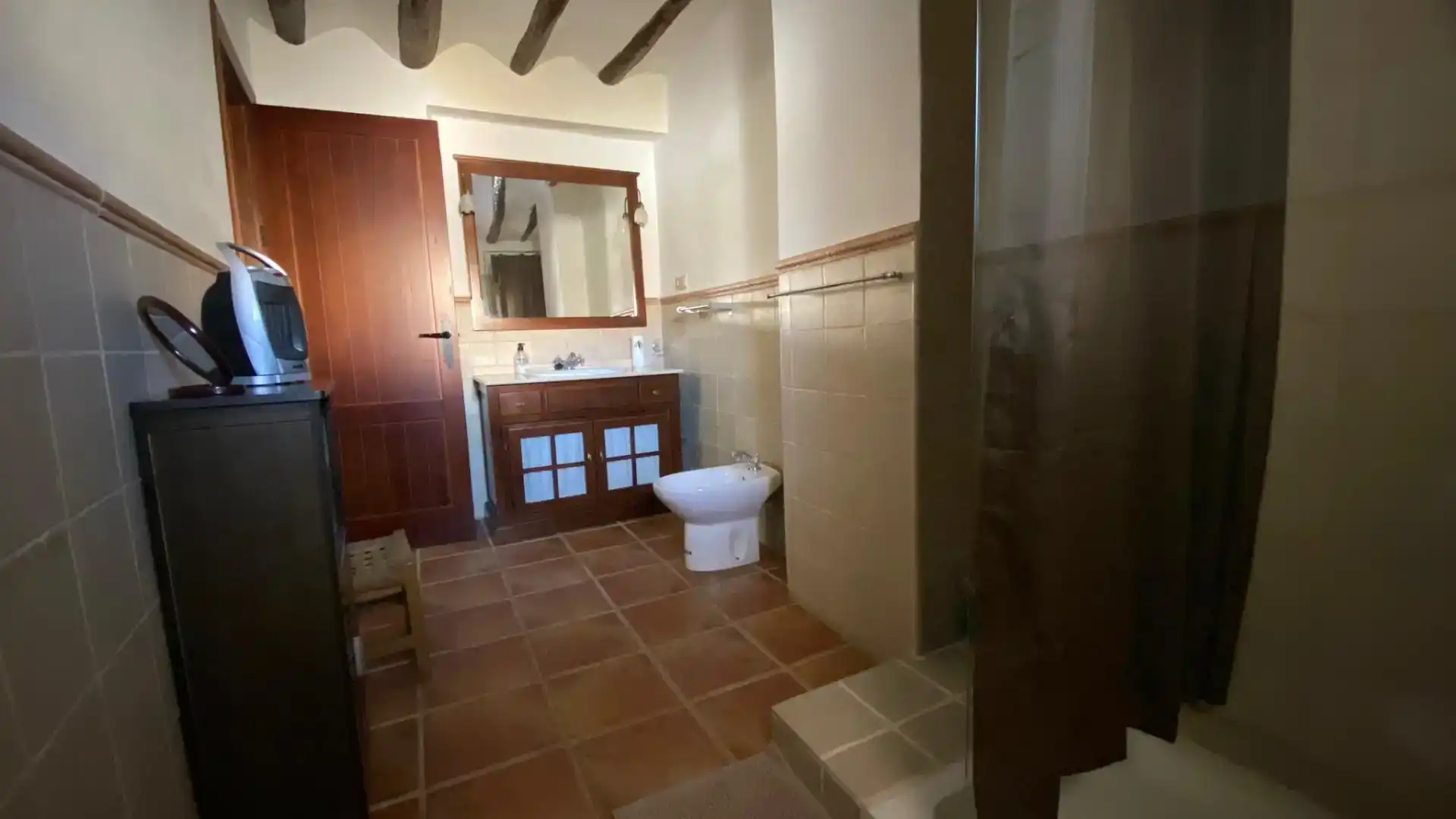 Badezimmer von Country house zum Verkauf in Pozo Alcón mit Balkon