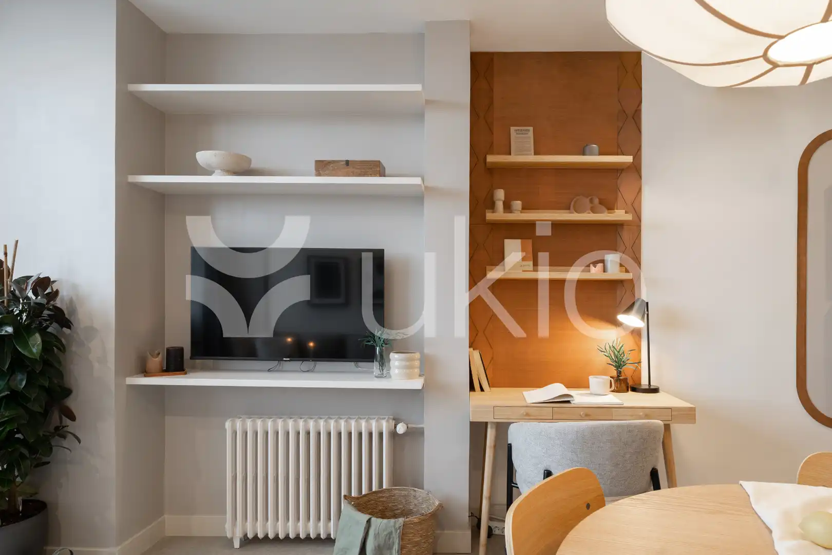 Sala d'estar de Apartament de lloguer en Madrid amb Aire condicionat, Calefacció i Moblat