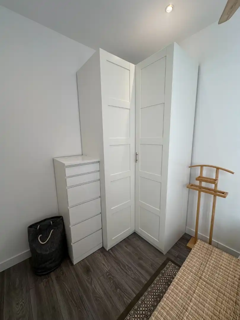Schlafzimmer von Wohnung zur Miete in Madrid mit Klimaanlage, Heizung und Möbliert