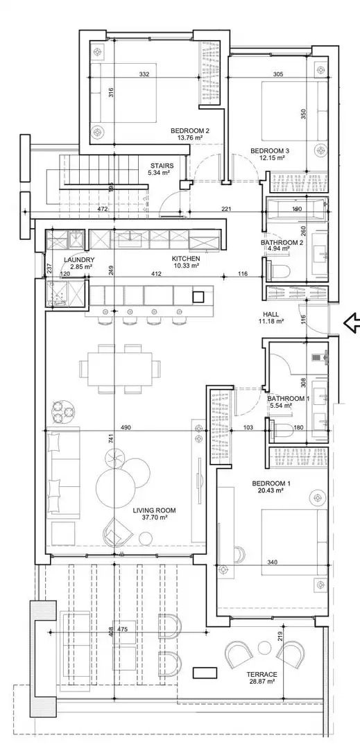 Wohnung mit Pool zum Verkauf in Punta Plata, imagen 21