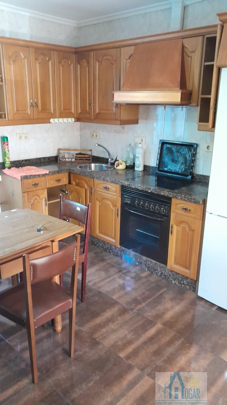 Kitchen of Flat to rent in Langreo  with Heating, Storage room and Furnished
