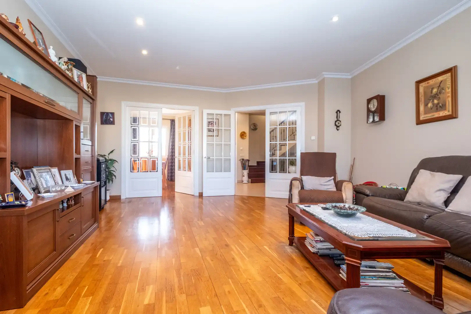 Sala d'estar de Casa adosada en venda en Maó - Mahón amb Calefacció, Parquet i Terrassa