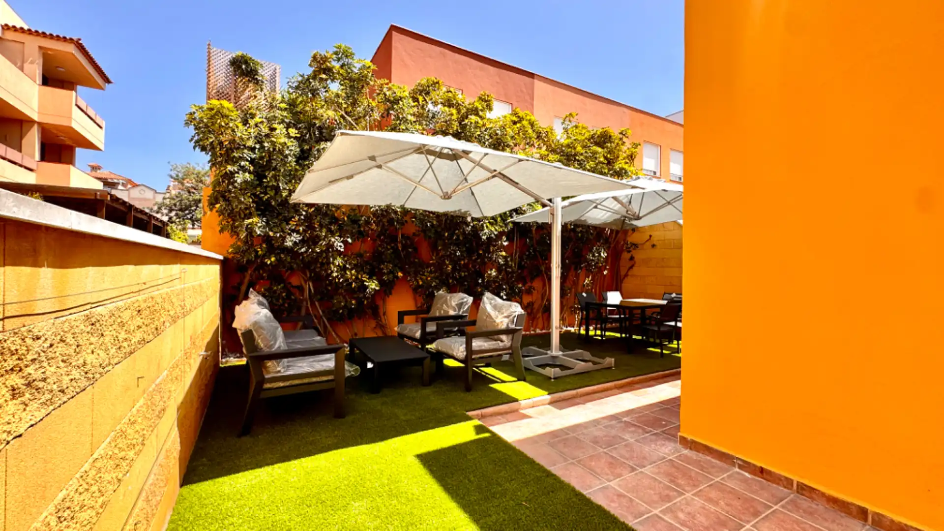 Terraza de Casa adosada en venta en San Miguel de Abona con Aire acondicionado, Jardín privado y Terraza