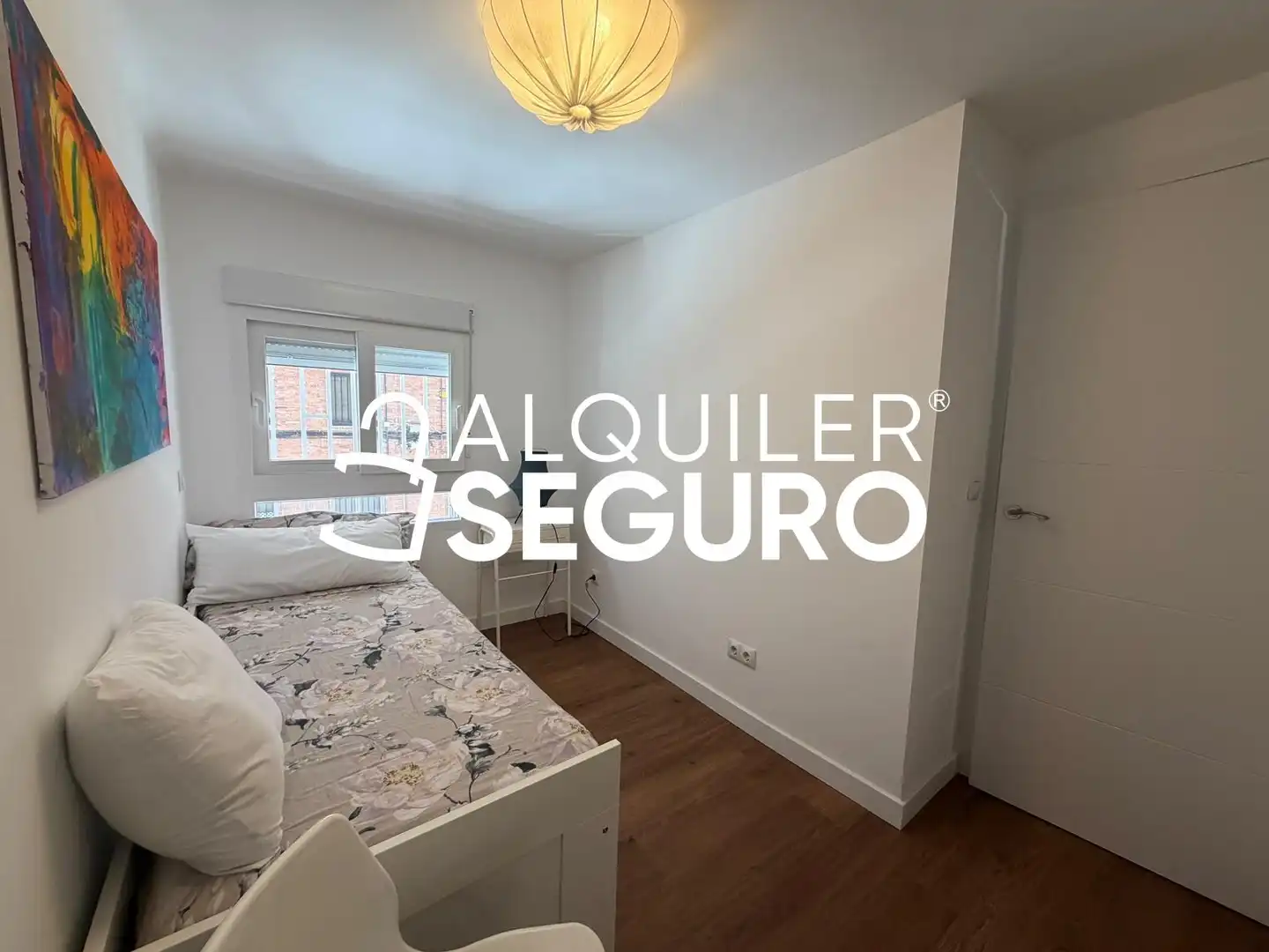 Bedroom of Flat for rent in Madrid  with Air Conditioner and Furnished