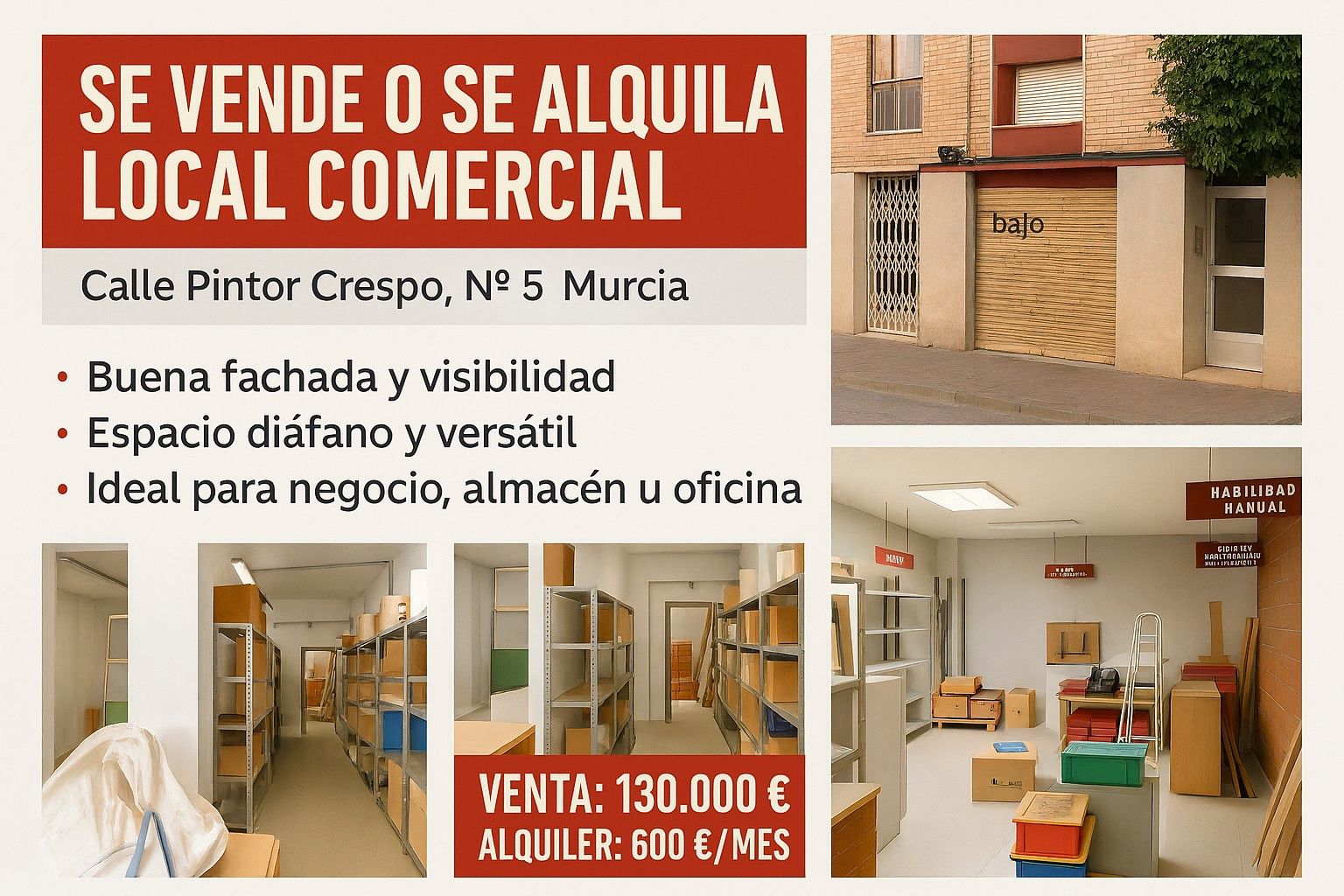 Local en venta en  Murcia Capital