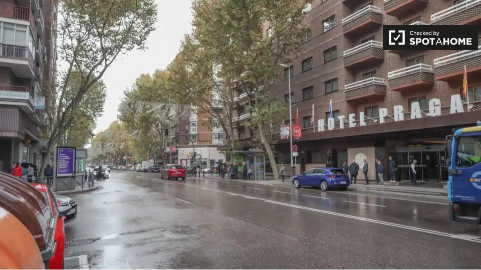 Vista exterior de Pis de lloguer en Madrid amb Aire condicionat, Calefacció i Moblat