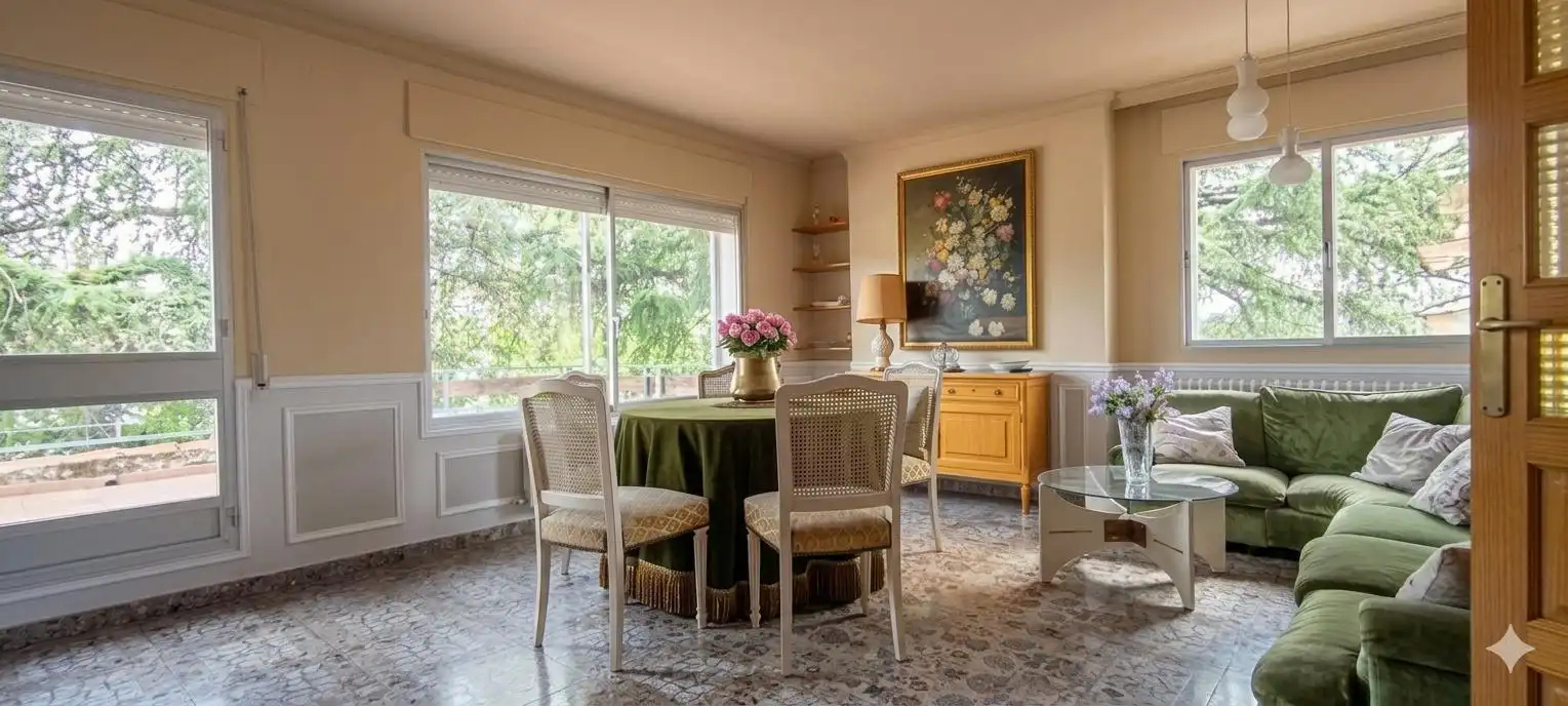 Esszimmer von Haus oder Chalet zum Verkauf in Moralzarzal mit Heizung, Privatgarten und Terrasse