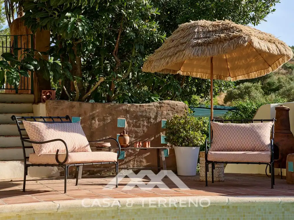 Terraza de Casa o chalet en venta en Comares con Aire acondicionado, Terraza y Piscina