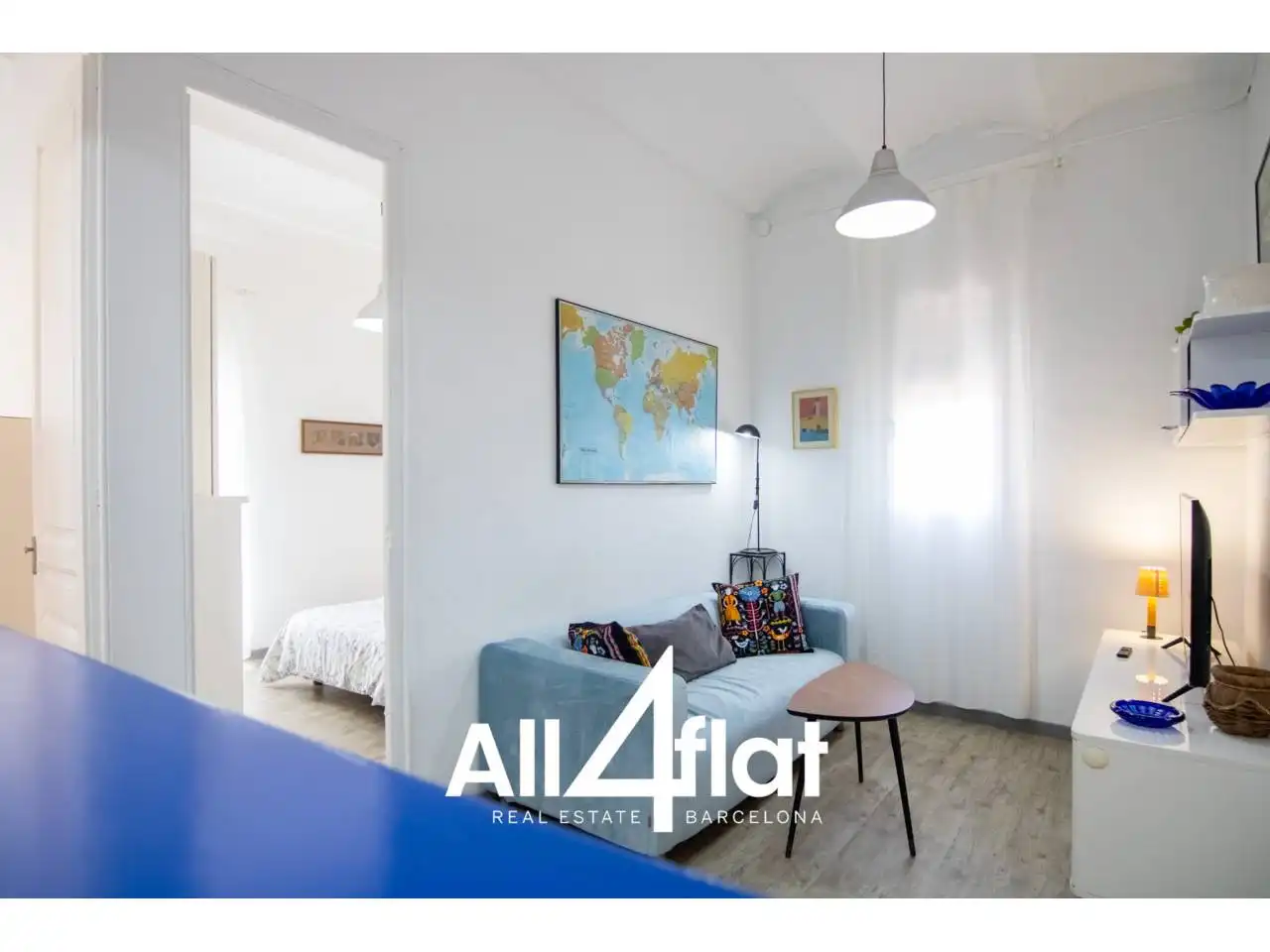 Bedroom of Flat for rent in Barcelona  with Furnished and Balcony