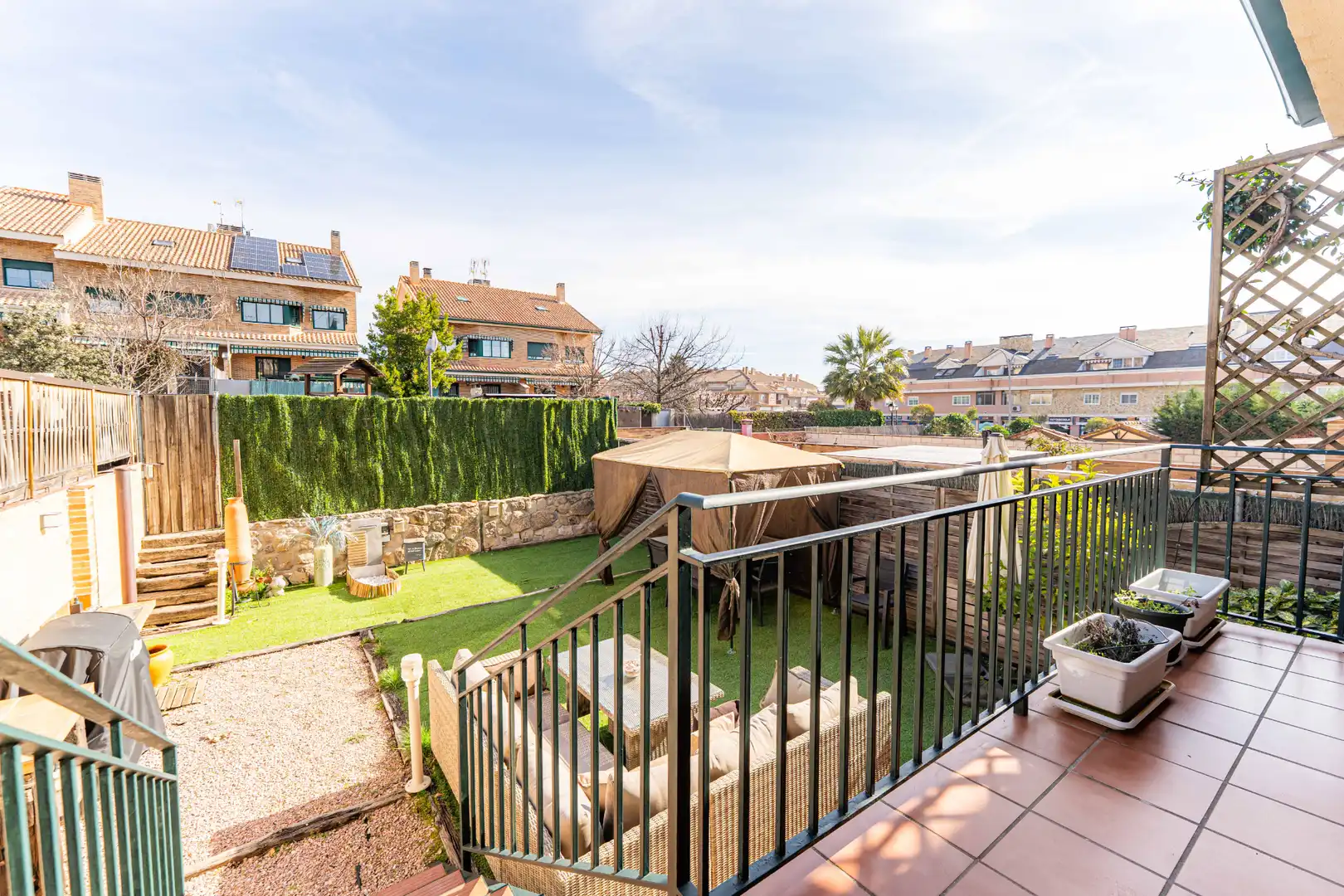 Garden of Detached homes for sale in Arroyomolinos (Madrid)  with Heating, Private garden and Community pool