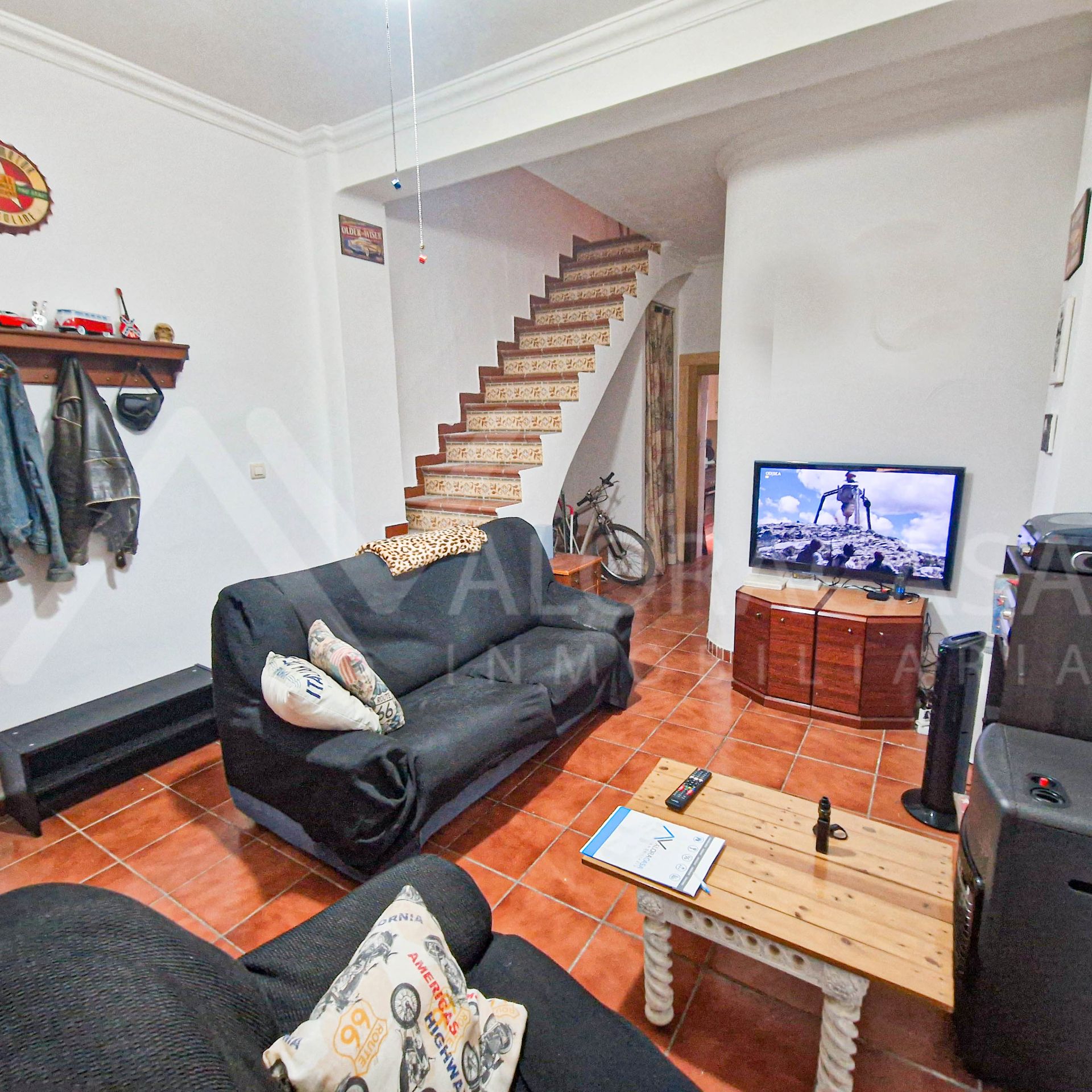 Sala de estar de Casa adosada en venta en Málaga Capital