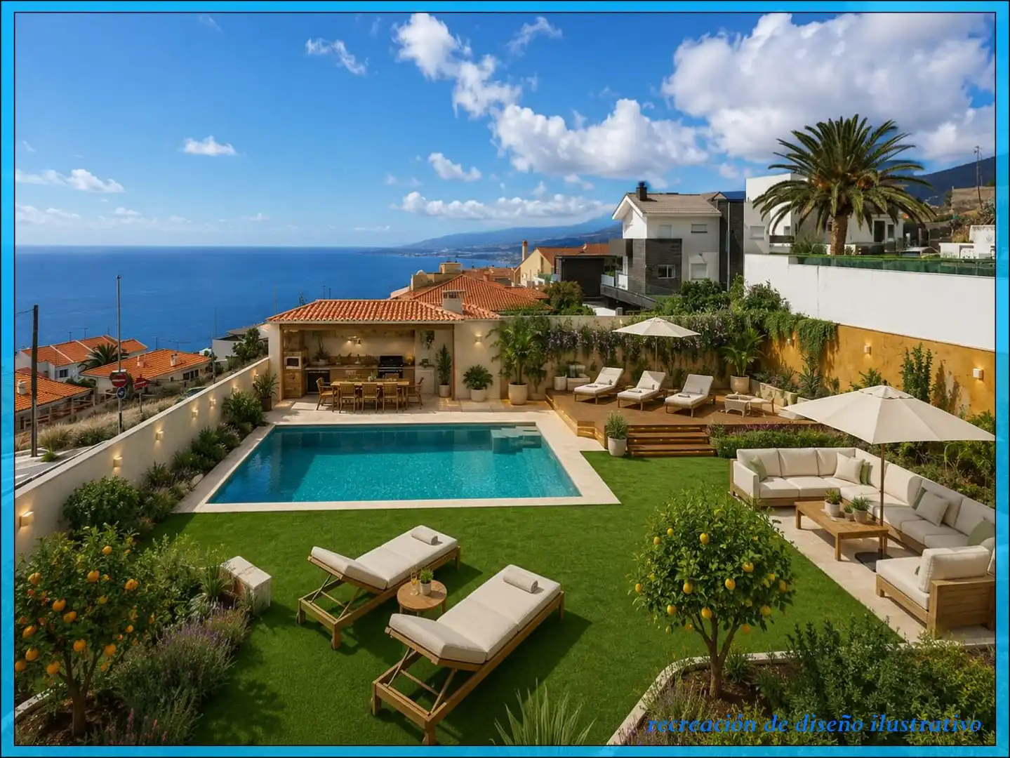 Terraza de Casa o chalet en venta en El Rosario con Aire acondicionado, Jardín privado y Terraza