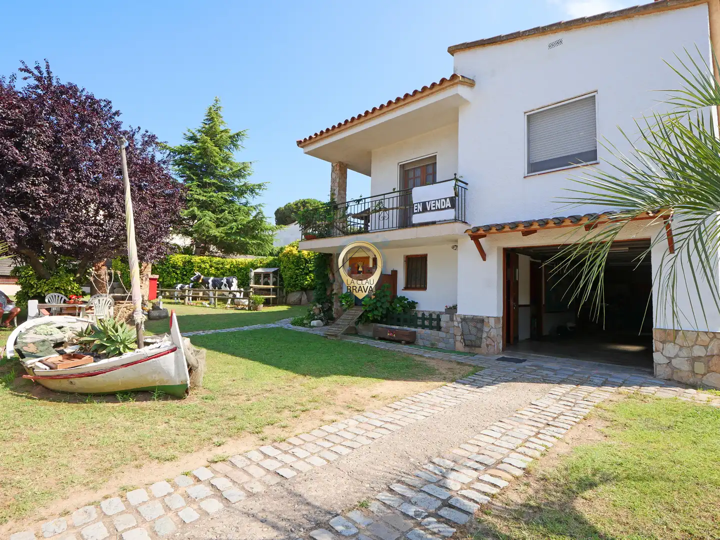 Vista exterior de Casa o xalet en venda en Santa Cristina d'Aro amb Calefacció, Jardí privat i Terrassa