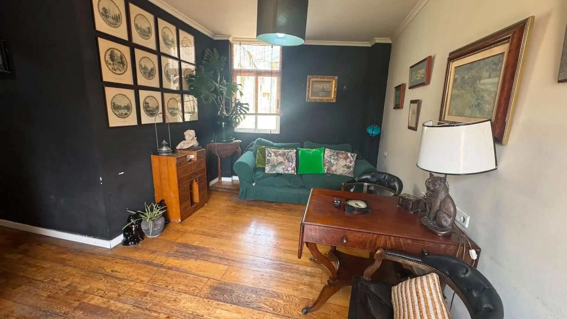 Sala d'estar de Àtic de lloguer en Valencia amb Aire condicionat, Calefacció i Parquet