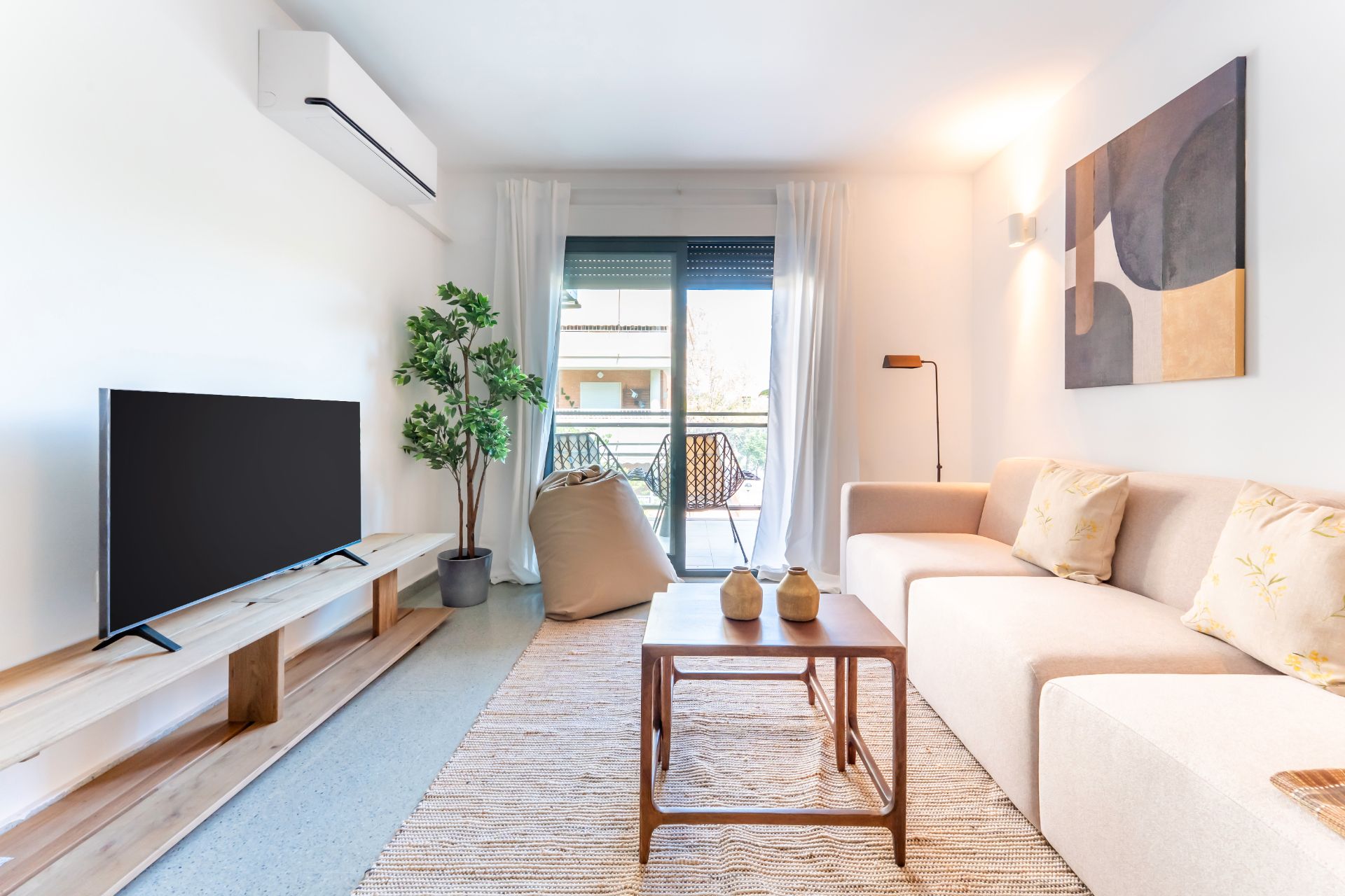 Living room of Flat to rent in San Vicente del Raspeig / Sant Vicent del Raspeig  with Air Conditioner, Heating and Furnished