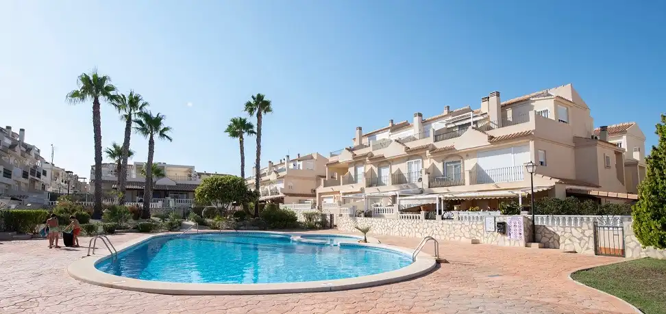 Swimming pool of Detached homes for sale in Santa Pola  with Terrace and Community pool