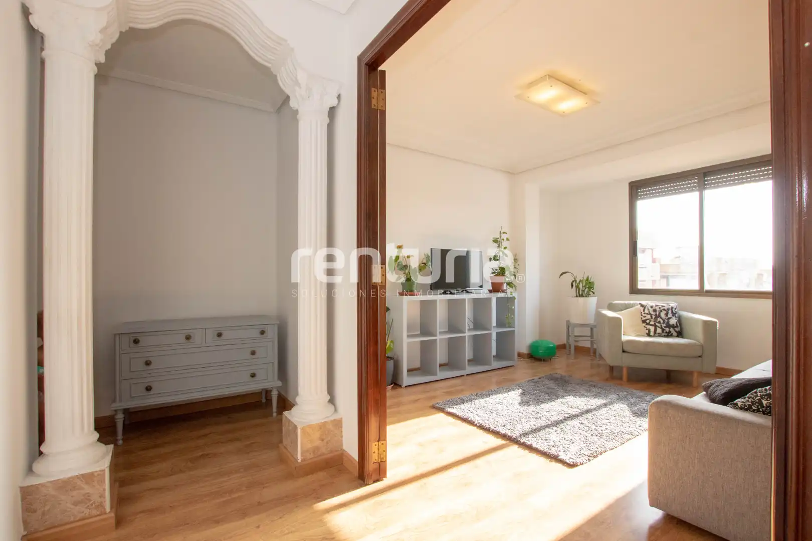 Sala de estar de Piso de alquiler en Meliana con Aire acondicionado, Amueblado y Balcón